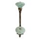 Sage Green Wheel Flower Ceramic Antique Iron Hook